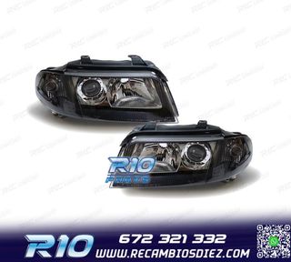 FAROS AUDI A4 B5 99-01 FONDO NEGRO