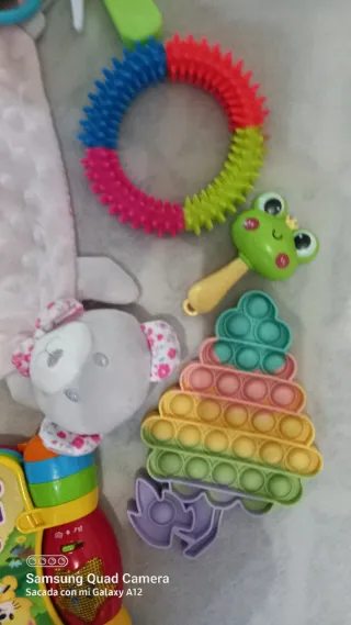 Lote Juguetes Bebé y Peluche Manta