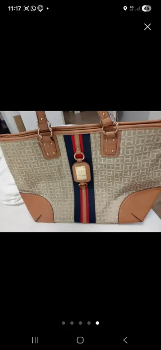 Bolso Tommy Hilfiger Beige y Marrón