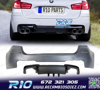 PARAGOLPES TRASERO BMW F11 10-17 LOOK M5 DOBLE SALIDA