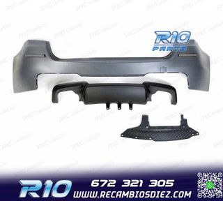 PARAGOLPES TRASERO BMW F11 10-17 LOOK M5 DOBLE SALIDA