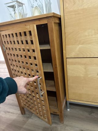 Armario de madera para lavabo