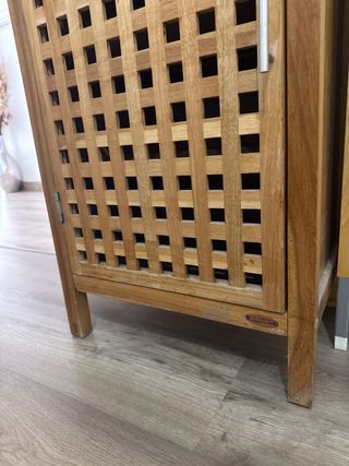 Armario de madera para lavabo