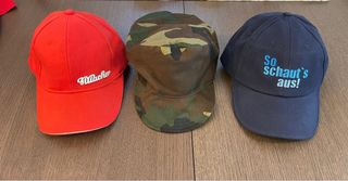 Set 3 cappellini Villacher, hb e militare