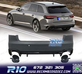 PARAGOLPES TRASERO AUDI A4 17-20 LOOK RS4