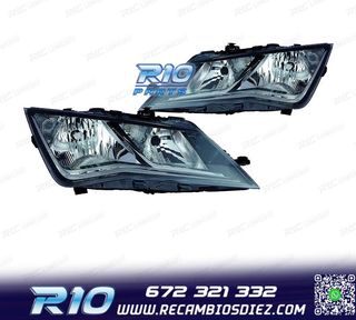 FAROS PARA SEAT LEON 12-16 FONDO NEGRO
