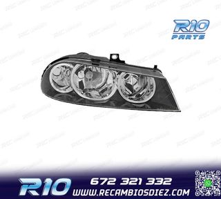 FARO DCH ALFA ROMEO 156 03-05 LOOK CROMADO NEGRO