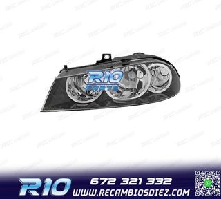 FARO IZQ ALFA ROMEO 156 03-05 CROMADO NEGRO
