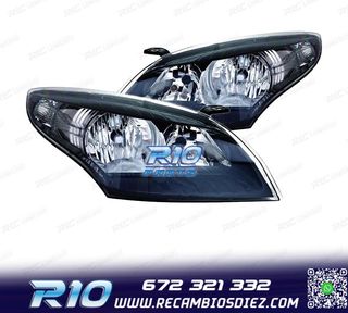 FAROS PARA RENAULT MEGANE III 12-14 FONDO NEGRO
