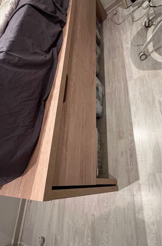 Cama individual con cajón inferior