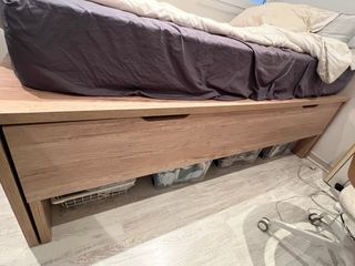 Cama individual con cajón inferior