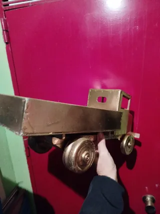 Camión madera Juguete Vintage Dorado