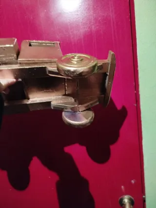 Camión madera Juguete Vintage Dorado