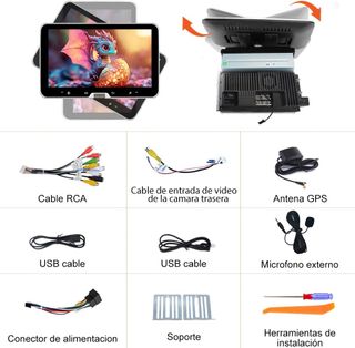 Radio Coche Android 13 1 DIN 2GB+64GB