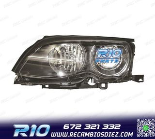 FARO IZQ XENON BMW E46 4P 01-05 FONDO NEGRO