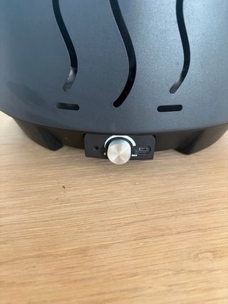 Barbacoa Femor sin humo gris y plateada