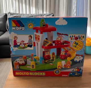 Estación de bomberos Molto Blocks con coche