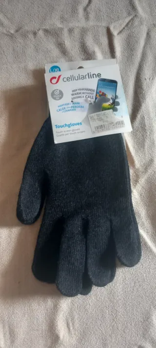 Guanti Touchscreen Cellularline L/XL Neri