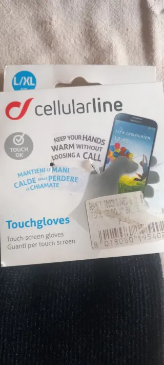 Guanti Touchscreen Cellularline L/XL Neri