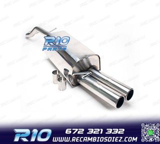 SILENCIOSO ESCAPE PARA VOLKSWAGEN VW GOLF IV 09 1996- INOX x