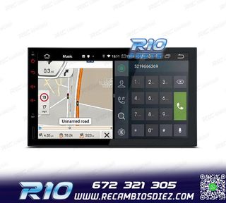 RADIO GPS ANDROID 14 2DIN 7" MULTIMEDIA GPS HD 3 USB SD