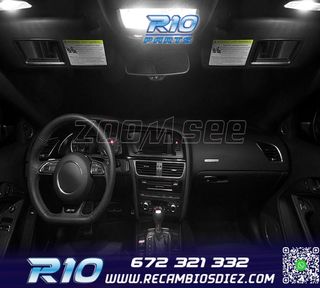 KIT 16 BOMBILLAS LED INTERIOR AUDI A5 S5 RS5 B8 08-15