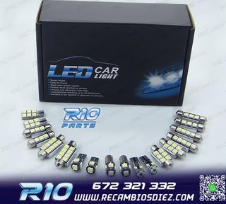 KIT 13 BOMBILLAS LED INTERIOR PARA SEAT LEON MK2 1 P 1P1 05-