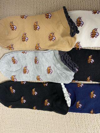 6 Calcetines Mujer Abeja Talla 35-40