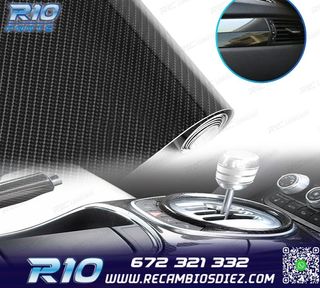 VINILO ADHESIVO CARBONO 5D NEGRO BRILLANTE