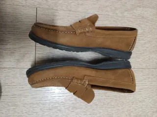 Mocasines marrones de ante para hombre T. 43