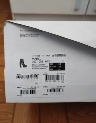 Botas ALDO Piel Tacón Plataforma Negras