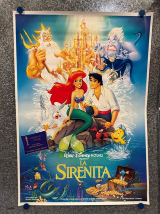 Póster La Sirenita Disney 1990