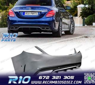 PARAGOLPES TRASERO MERCEDES CLASE C W205 14-18 LOOK AMG C63