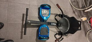 Hoverboard Azul con Asiento Kart