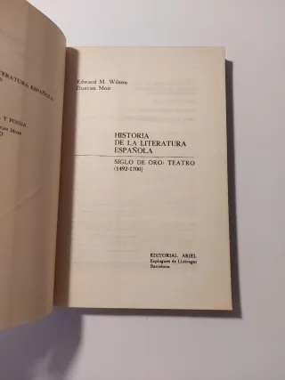 Historia de la literatura española IIII. E. Wil...