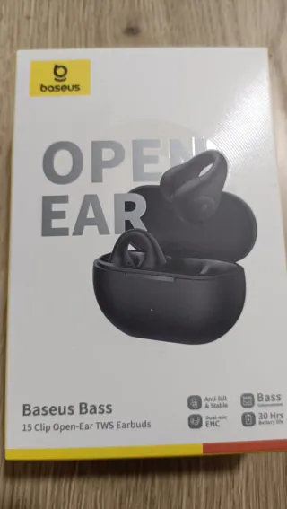 Baseus Bass 15 Clip Open-Ear TWS Auriculares.