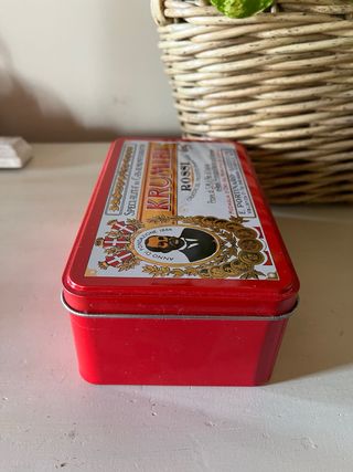 Scatola in latta Krumiri Rossi