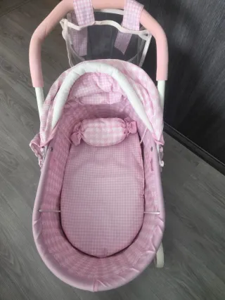 Carro de muñecas Niza rosa