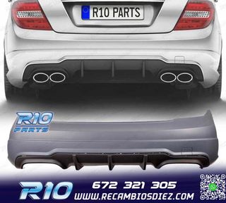 PARAGOLPES TRASERO MERCEDES C W204 07-14 LOOK AMG C63