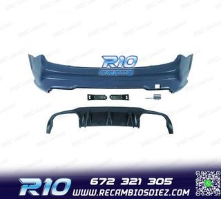 PARAGOLPES TRASERO MERCEDES C W204 07-14 LOOK AMG C63