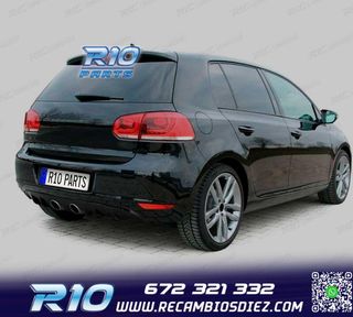 DIFUSOR VOLKSWAGEN VW GOLF 6 08-12 NEGRO BRILLO DOBLE SALIDA