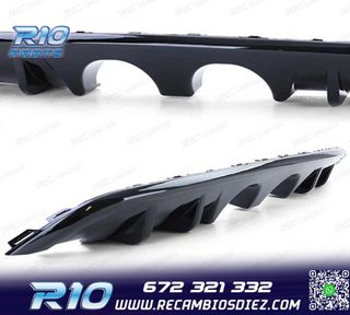 DIFUSOR VOLKSWAGEN VW GOLF 6 08-12 NEGRO BRILLO DOBLE SALIDA