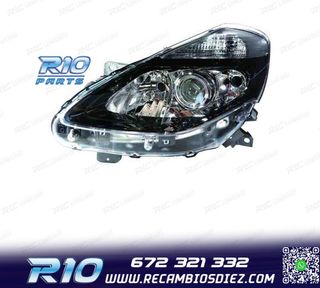 FARO IZQ PARA RENAULT CLIO III COLLECTION 09-12 NEGRO