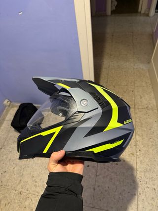 Casco ACERBIS Negro y Amarillo Talla m