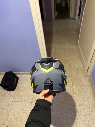 Casco ACERBIS Negro y Amarillo Talla m