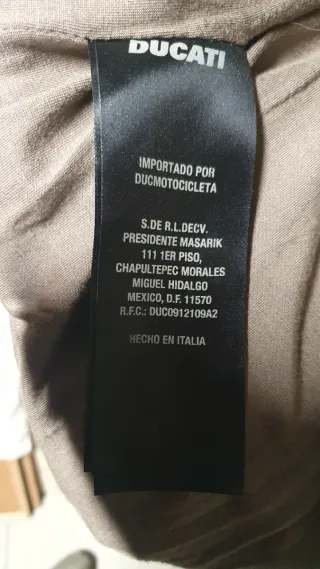 Giubbotto in pelle nera Ducati originale