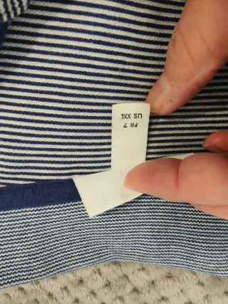 Polo Lacoste Rayas Azul Marino