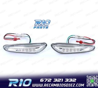 INTERMITENTES BMW E46 01-05 LATERALES LED CROMADO