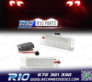 LUCES MATRÍCULA LED PARA OPEL ZAFIRA B ASTRA H CORSA D INSI