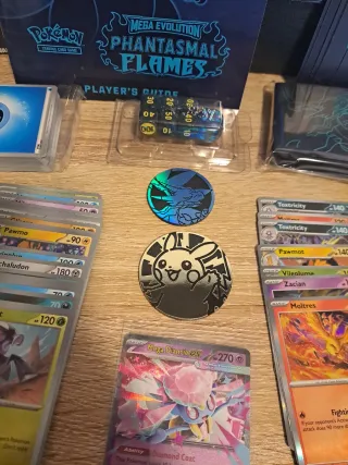 Lote 🇬🇧 ETB abierta Phantasmal Flames Pokémon t